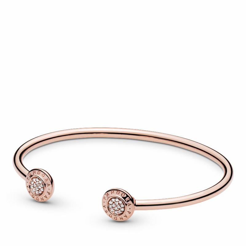 Bratara Fixa Deschisa Pandora Rose™ Signature Open (YN3G4esd)